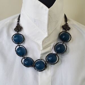 Elegant Blue Coldwater Creek Statement Necklace